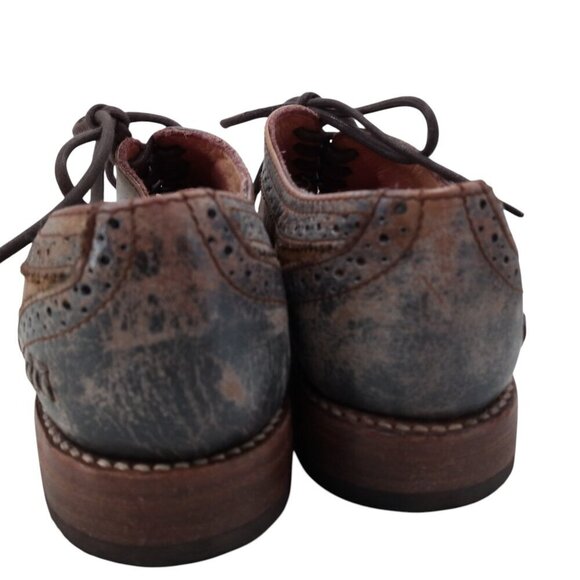 Bed Stu Lita Cobbler Wingtip Brogues Oxford Loafers Size 8.5 Leather Distressed - Picture 6 of 15